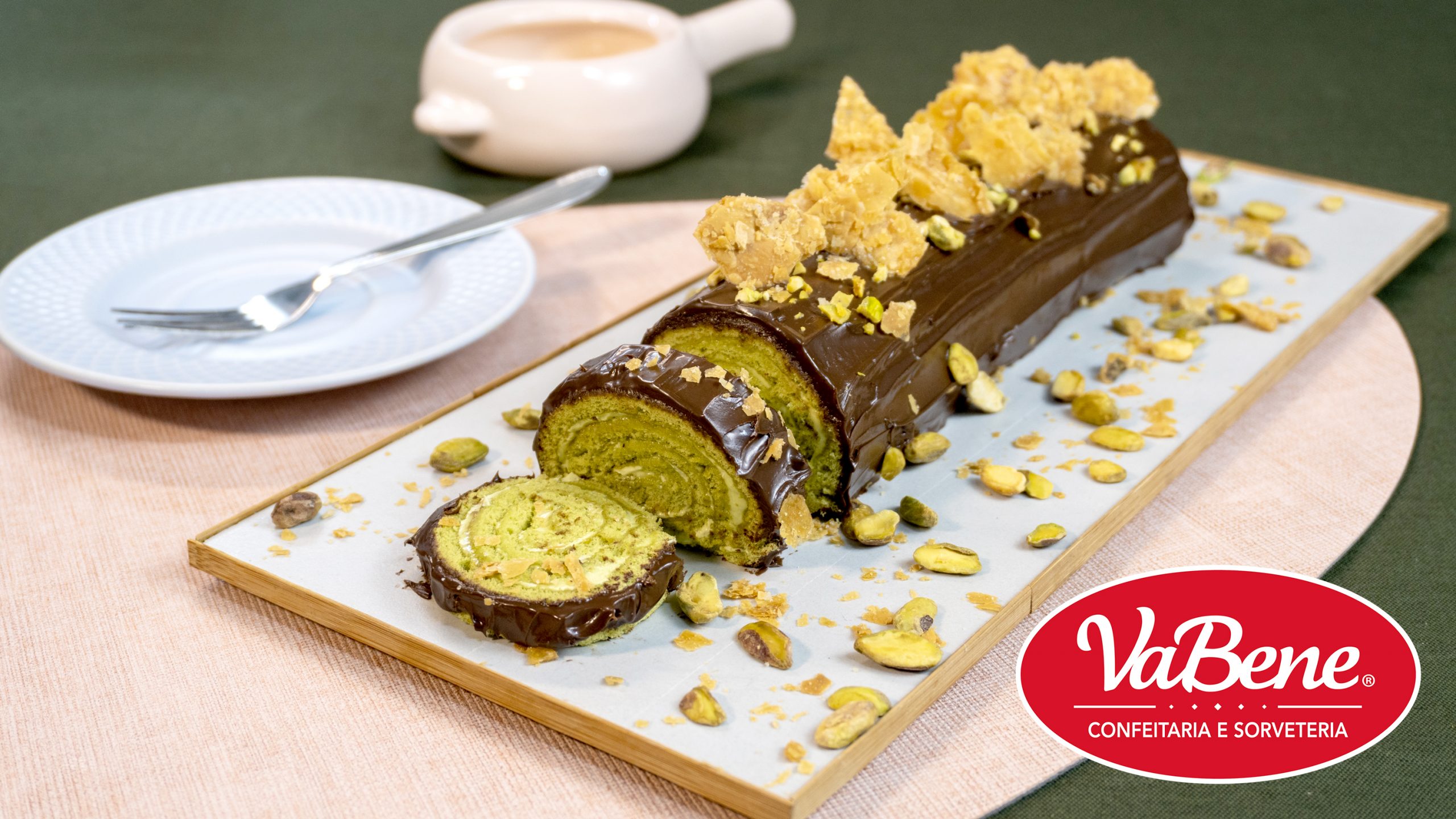 Receita Rocambole de Dubai Receituário de Saborizantes em Pó VaBene