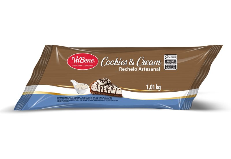 Recheio Artesanal Cookies & Cream VaBene