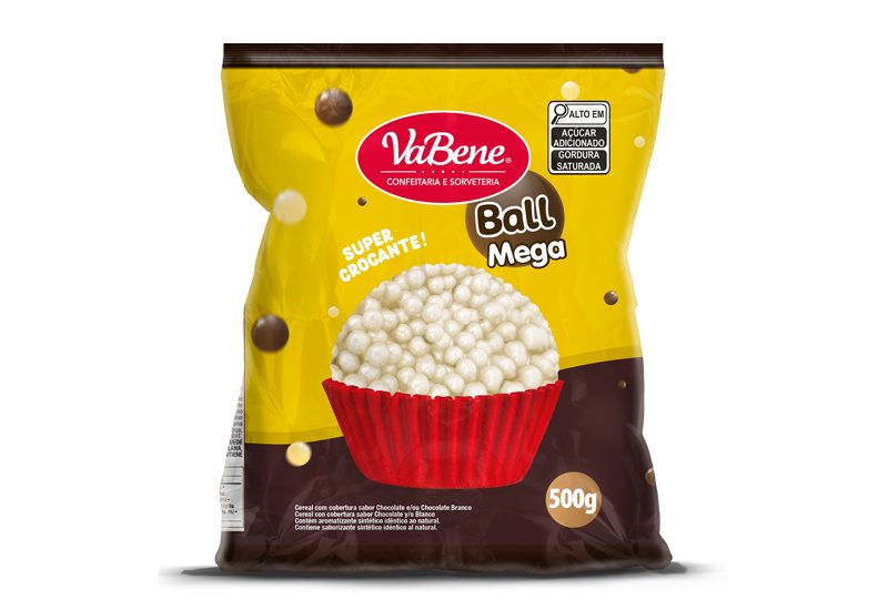 Cereal Mega Ball Chocolate Branco VaBene
