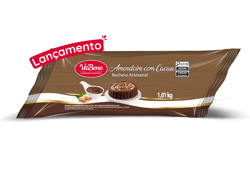 Recheio Artesanal Amendoim com Cacau